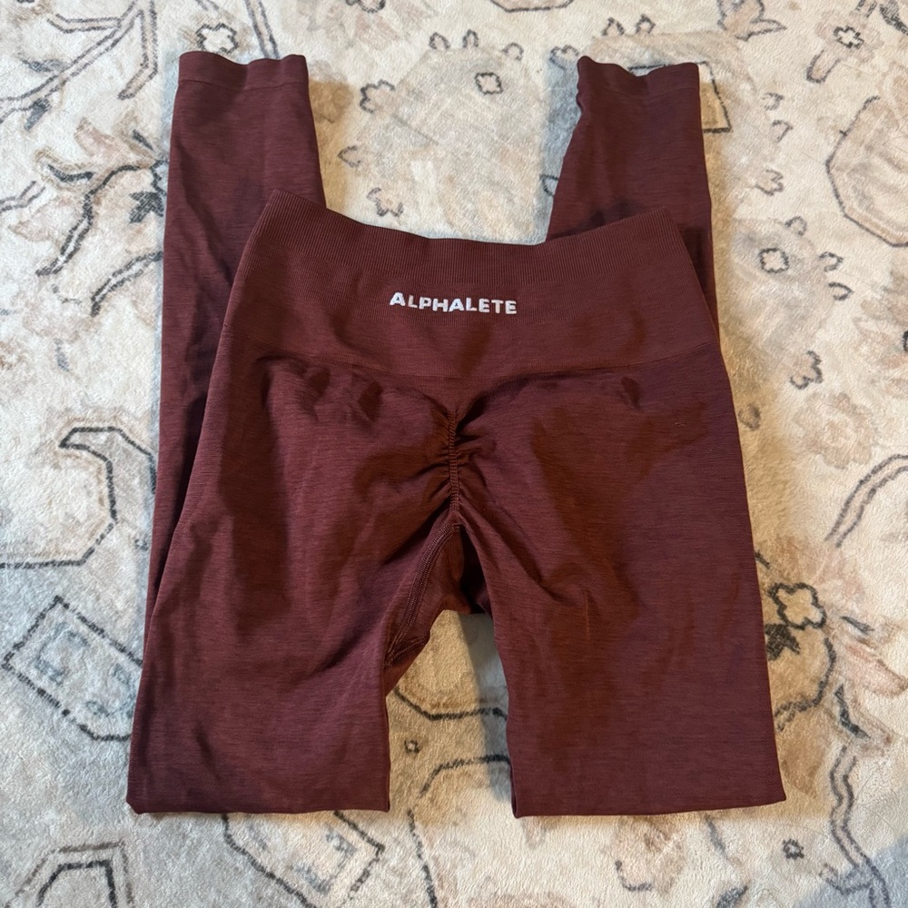 Alphalete Burgundy Leggings